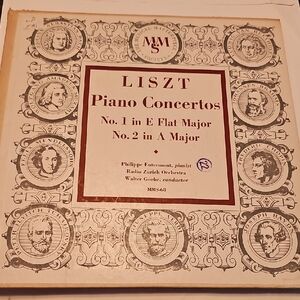 Liszt Piano Cincertos No.1 In  E FLAT NO.2 IN A MINOR RECORD